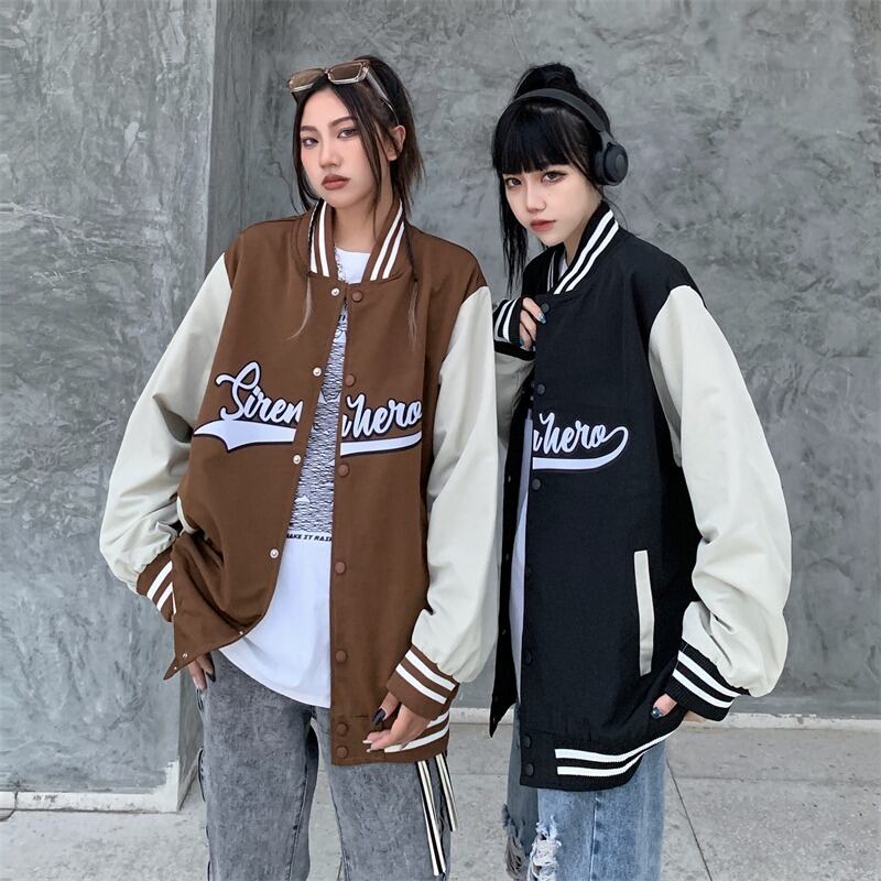 カーゴ ジャケット ミディアム お洒落 ユニセックス 2色 韓国 韓国通販 dgo】2colors ユニセックス バーシティジャケット