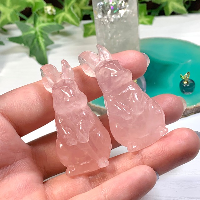 1.ローズクォーツうさぎ・うさちゃんワールド☆