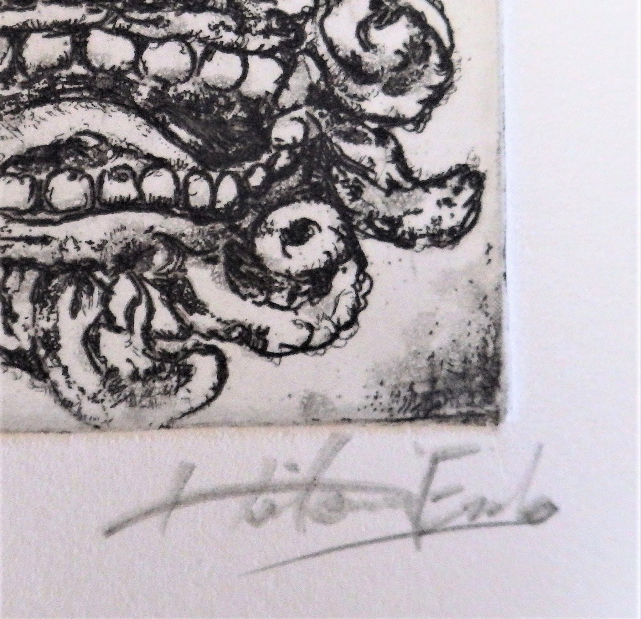 銅版画 『面シーサー』 | Pay ID