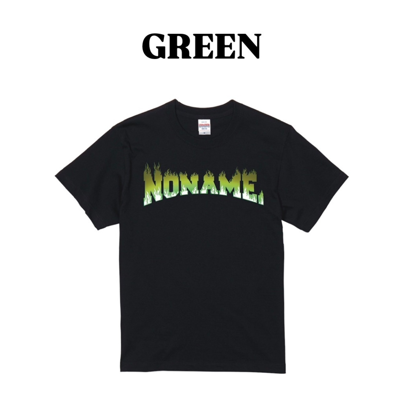 Flame T-shirts -black-