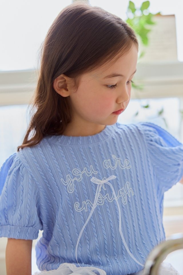 ˚*.꒰ 90‐130 ꒱.*˚ Miniature Rope Pattern Tshirt