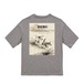 ジャック・ラッセル・テリア　水墨画風バックデザインTシャツ