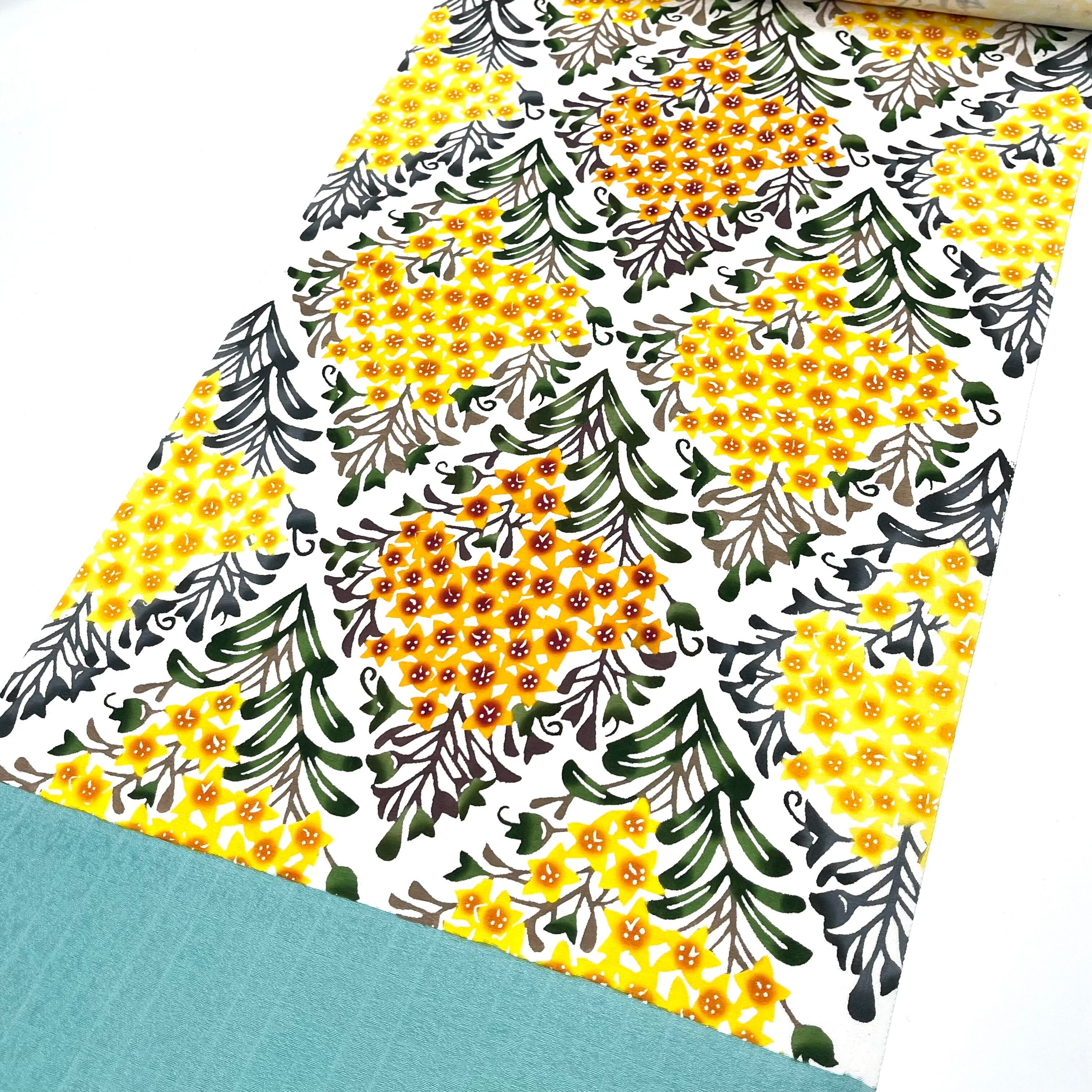 特選本場琉球紅型 九寸名古屋帯 六通柄（仕立込） ゴールデンシャワー  