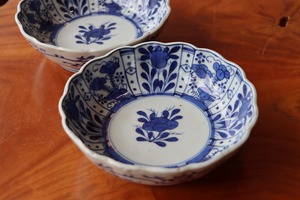 膾皿 伊万里焼 染付 芙蓉手