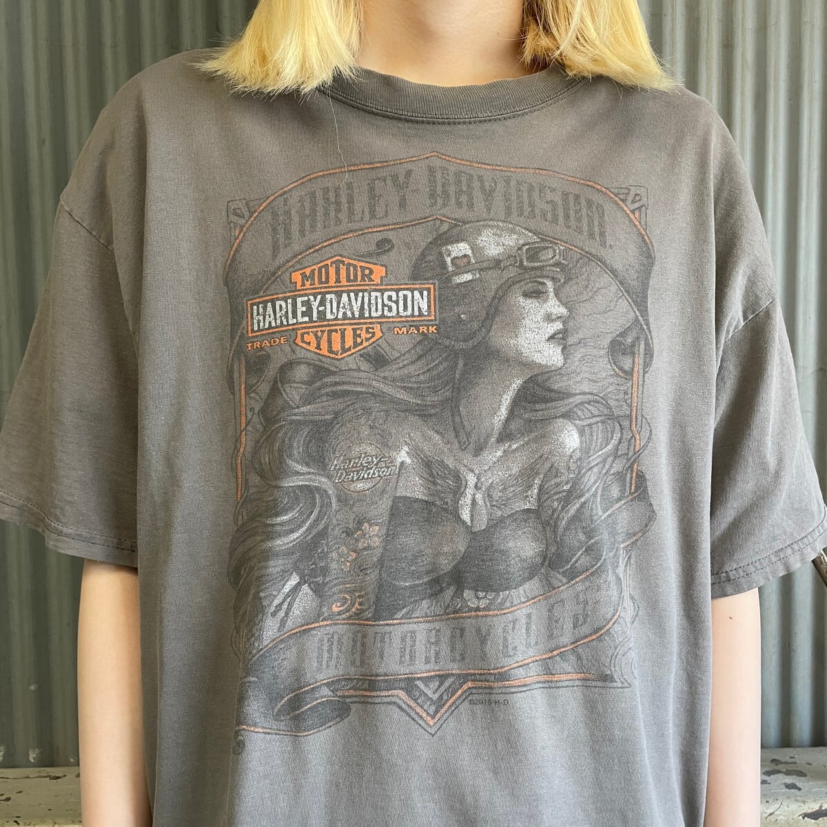 Harley-Davidson ハーレーダビッドソン 両面プリント Tシャツ メンズL ...