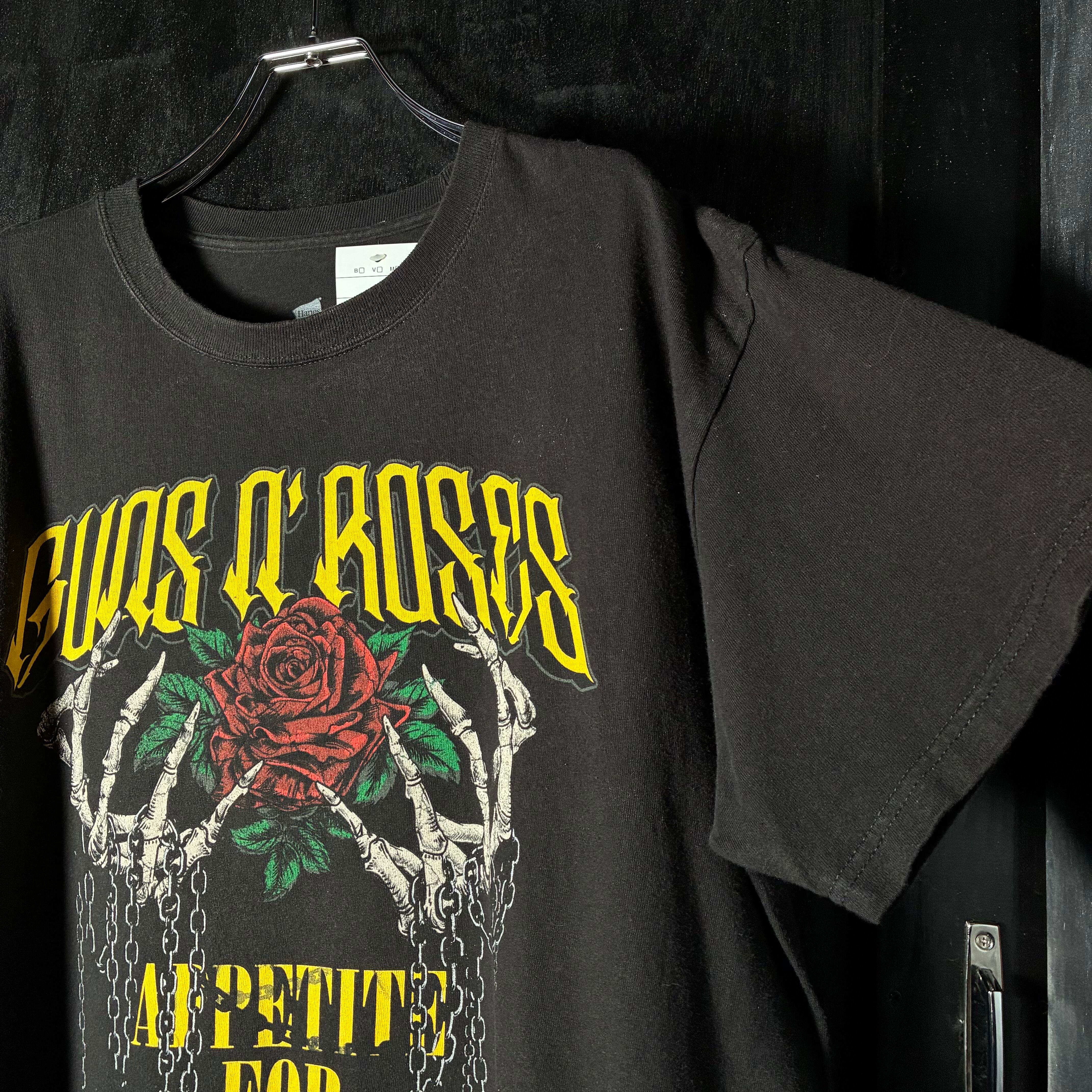 Hanes GUNS'N ROSES バンドTシャツ ガンズアンドローゼズ 黒 | 古着屋