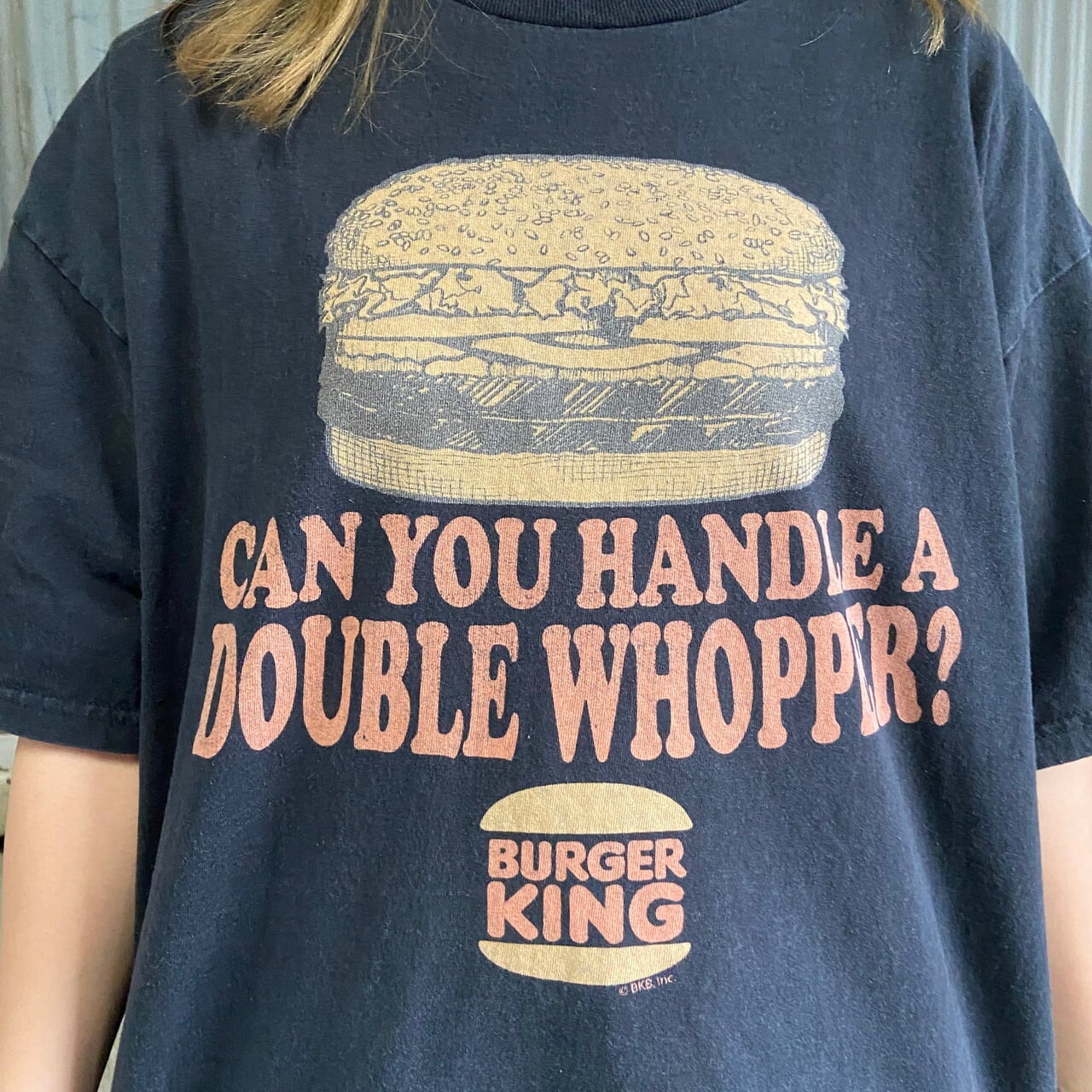 90年代 BURGER KING バーガーキング ハンバーガー 企業ロゴ 両面 