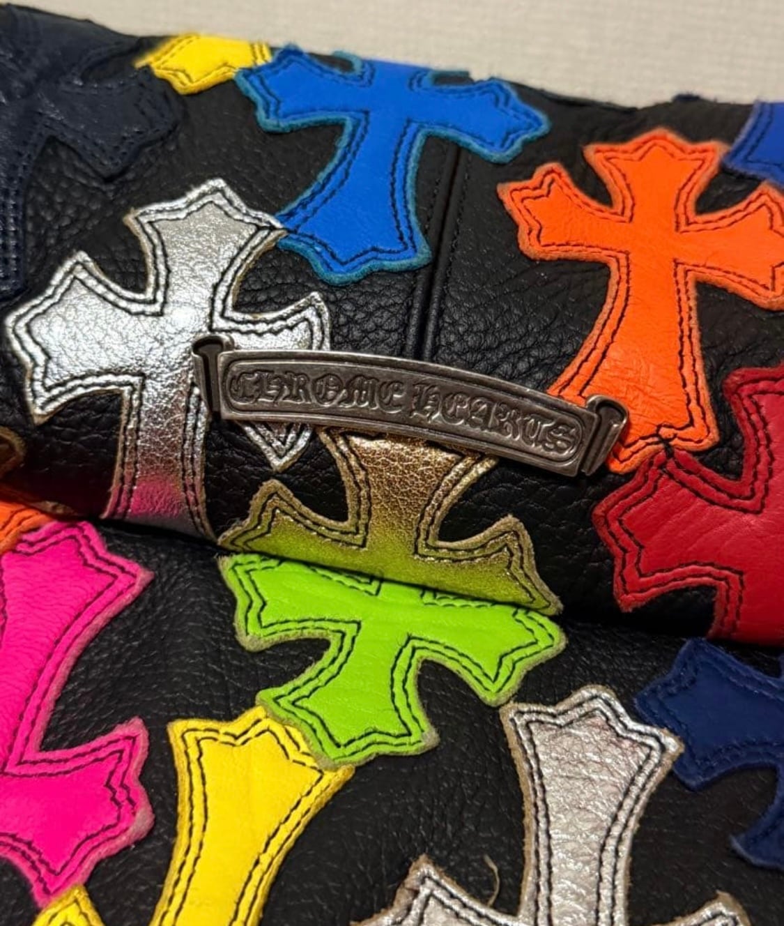 CHROME HEARTS クロムハーツ #1 マルチクロスパッチ レザーボディー