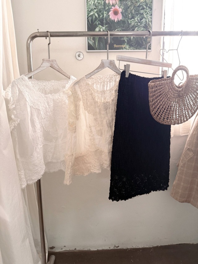 《予約》ojo de papa ¨ adult) honey blouse ... white ¨ 2nd 26summer