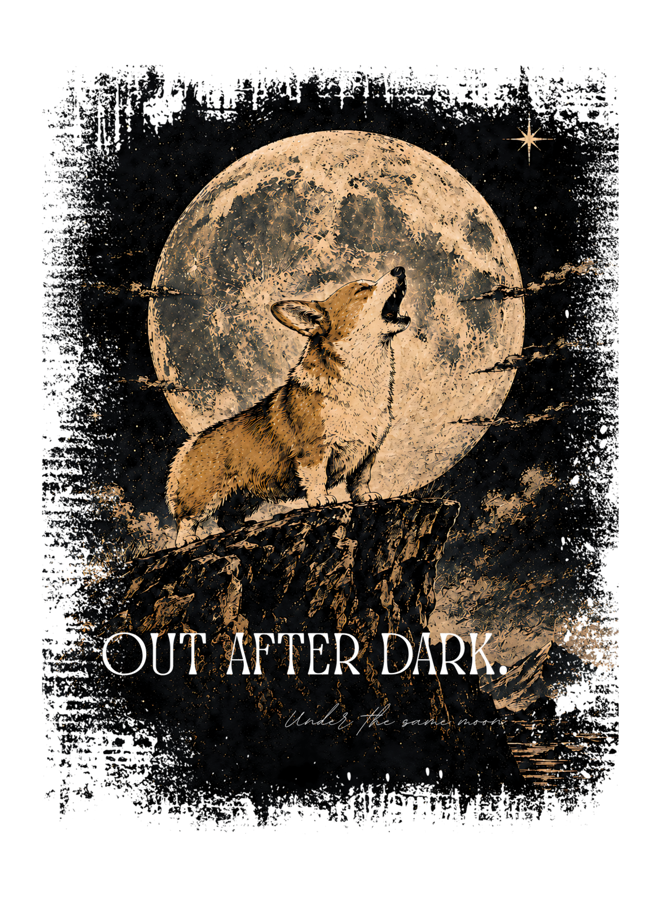 OUT AFTER DARK Denim Shirt -Light blue-　[T0071]