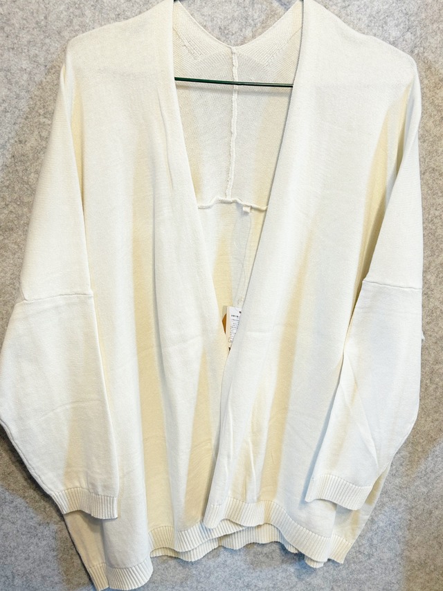 綿ニットカーディガン