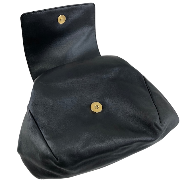 LOEWE ロエベ ショルダーバッグ ネイビー ロゴ ナッパレザー vintage ヴィンテージ オールド k4pn8w