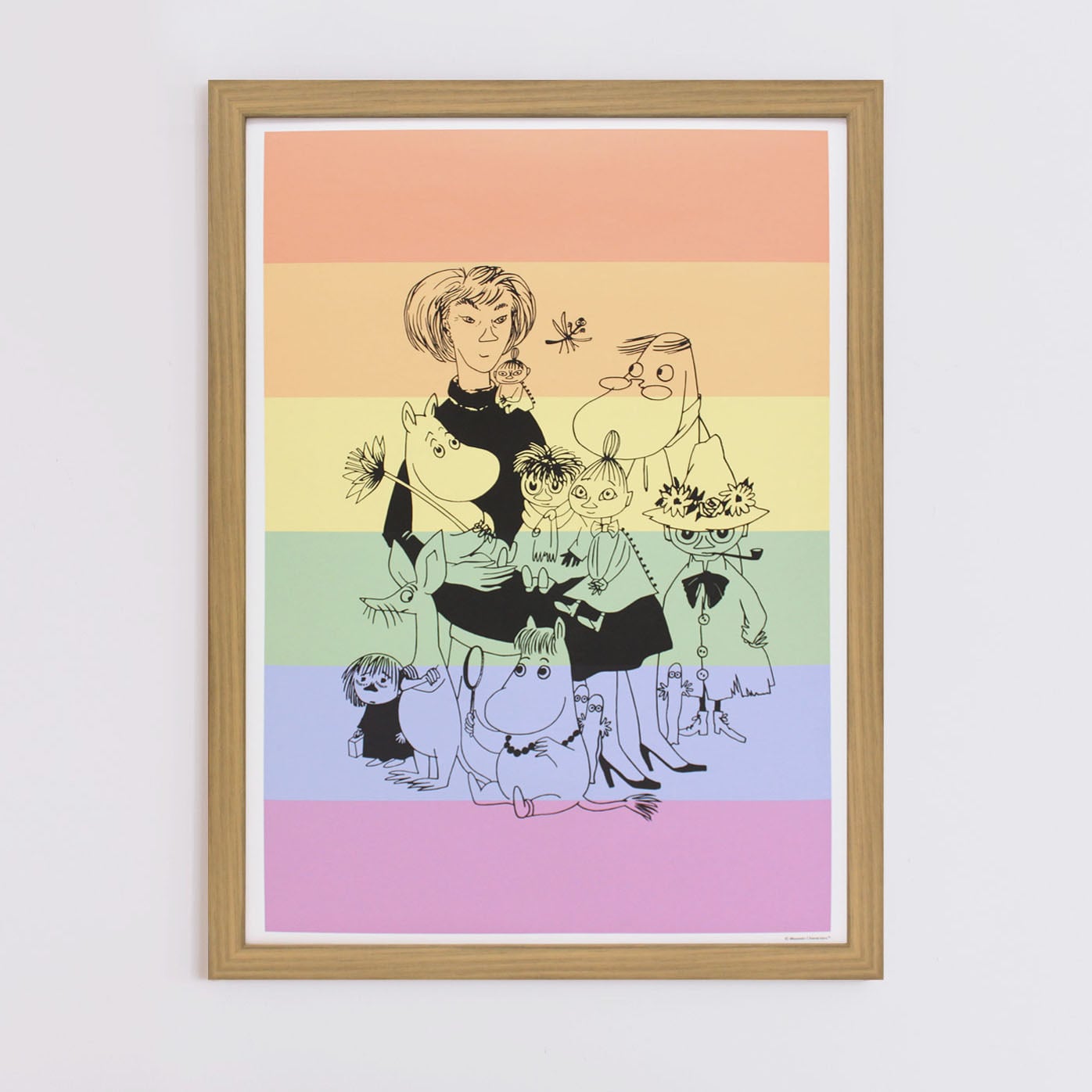 ムーミン 北欧 All Things Commerce「ムーミン トーベ ヤンソン プライド ポスター」送料無料 フレーム 展示用フック付アートポスター 絵画 インテリア アート