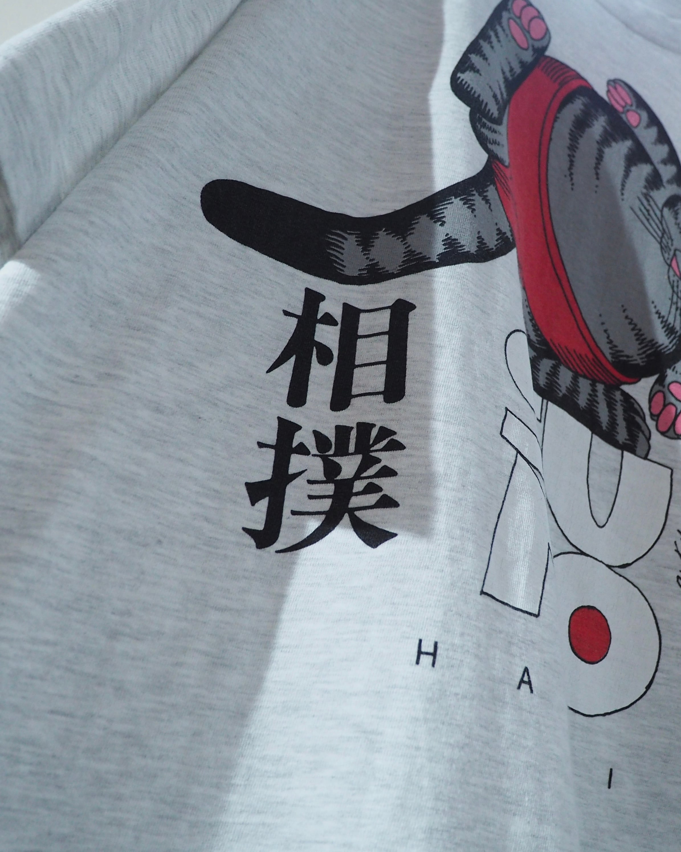 1990s " Made in USA - Kliban Cat " " 相撲 ‐ SUMO " Double-side printed vintage loose Tee