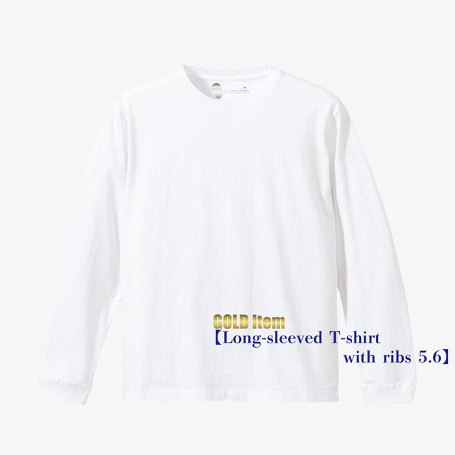 【GOLD】Long-sleeved T-shirt  ｗith ribs 5.6