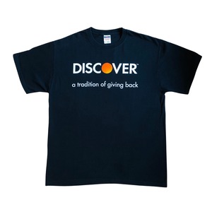 DISCOVER print black T-shirts