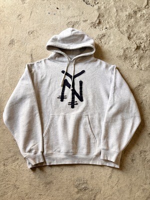 00s OLD STUSSY/25th Anniversary/NY Logo patch hoodie/L/25周年記念/NYロゴパッチフ－ディ－/パ－カ－/グレ－/ステューシー/オ－ルドステューシ－