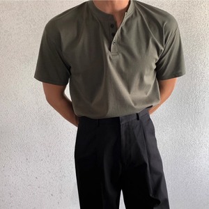 ヘンリーネックTシャツ　0602