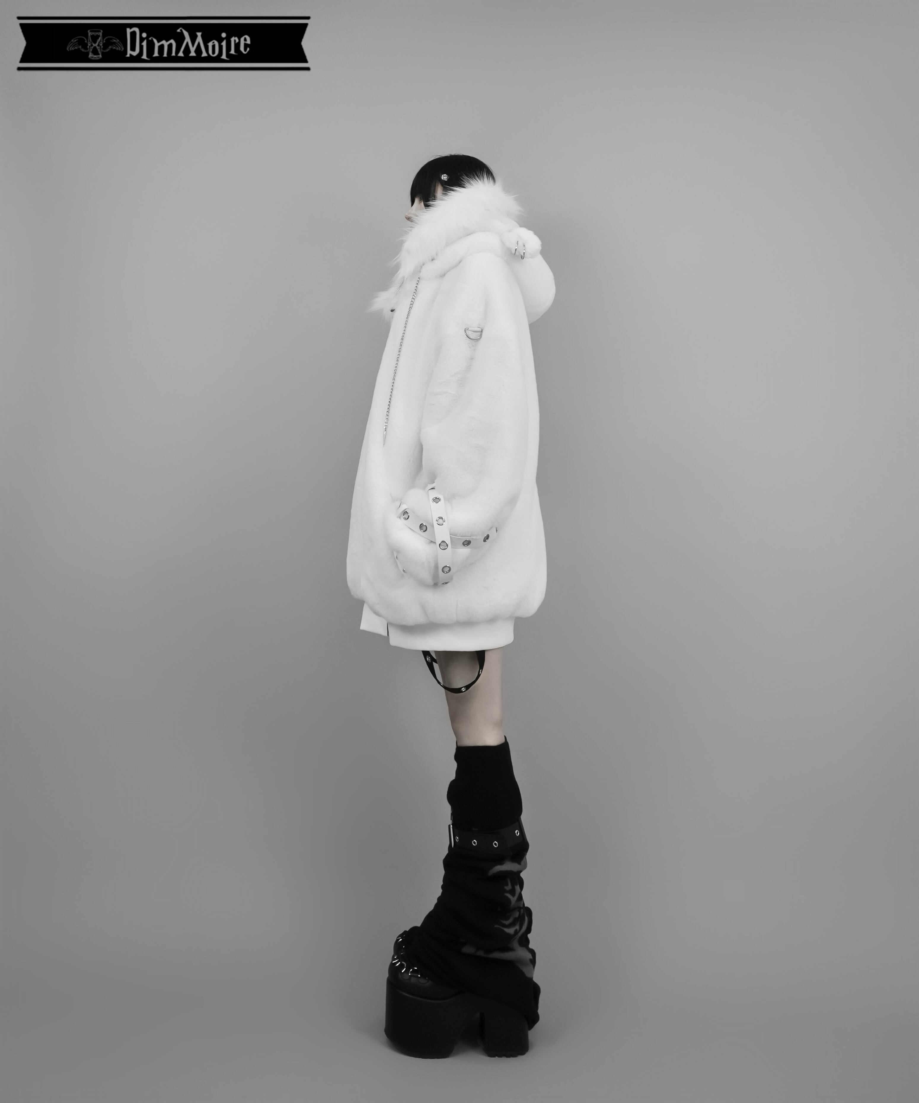 dimmoire Baby sheep ファーパーカー - 毛皮・ファーコート 