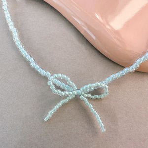 ribbon simple necklace