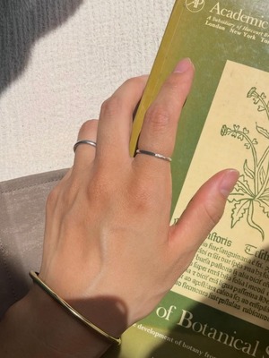 accent texture ring :silver