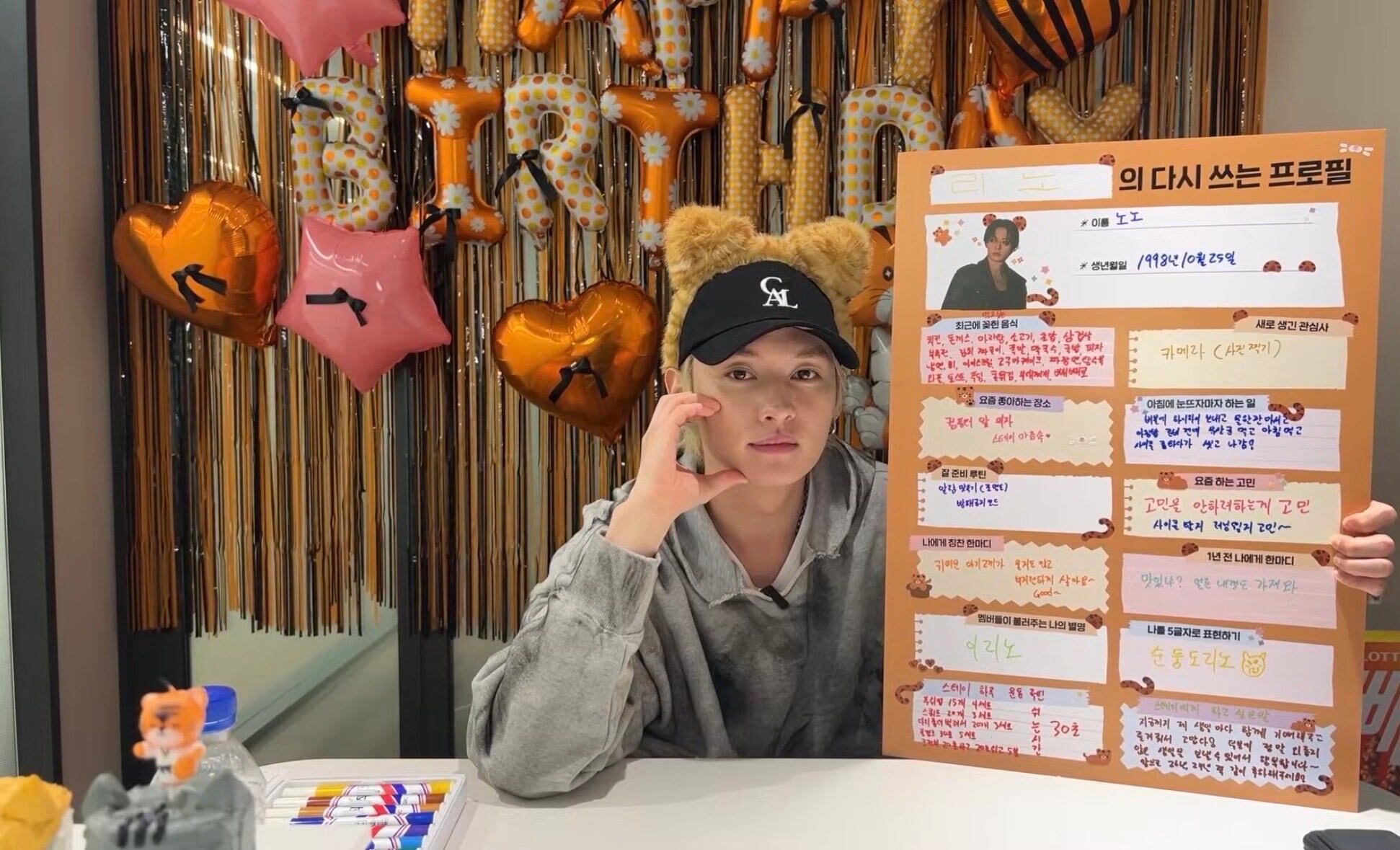 ☆Stray Kids リノ 着用！！【CASE A LOT】Signature logo ball cap