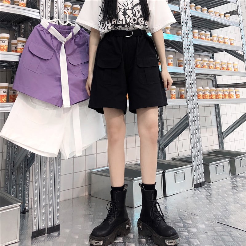 カジュアル黒ショートパンツ ショートパンツ レディース 春夏 秋冬 春 夏 秋 冬 黒 ボトムス