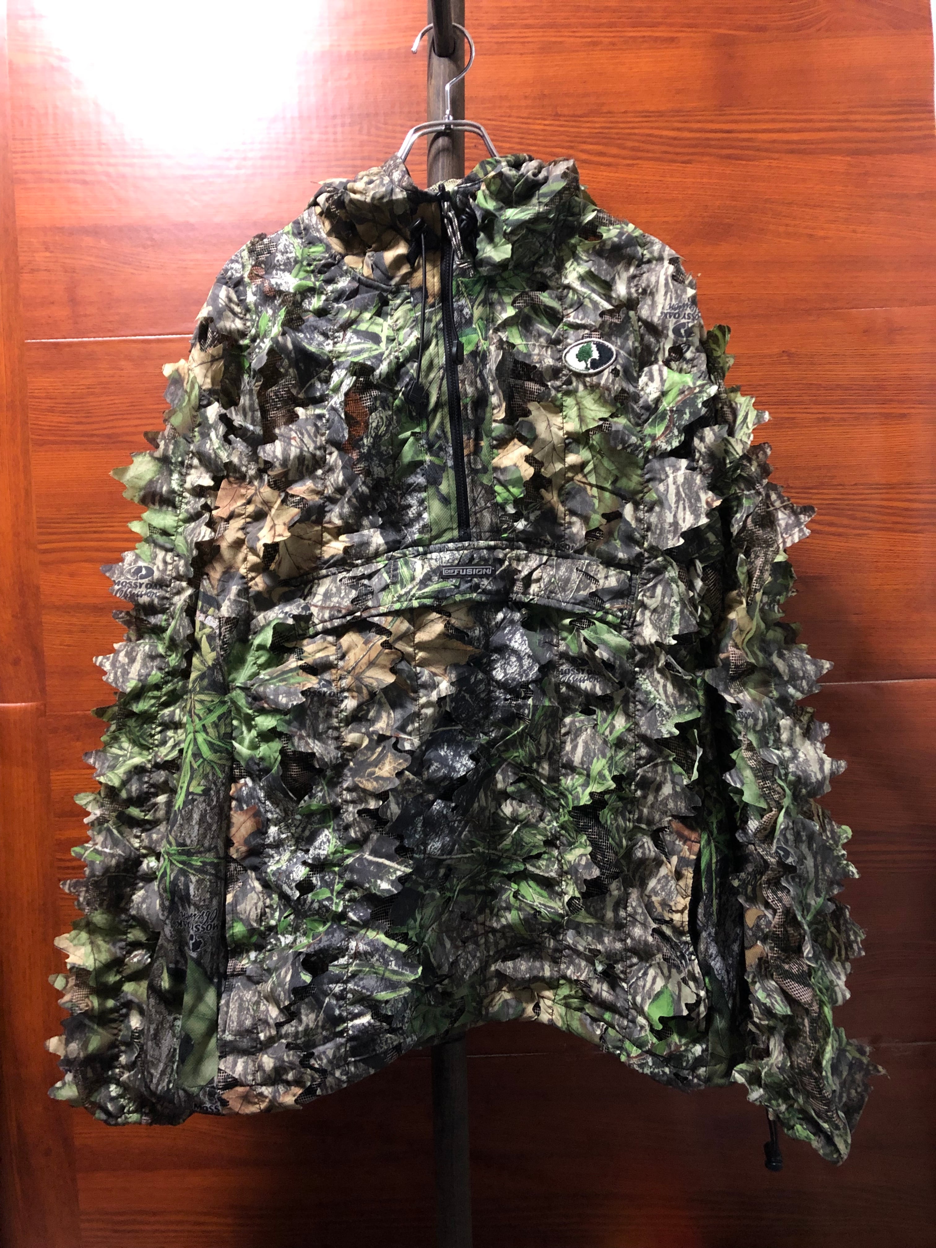 Q130【MOSSY OAK】アノラックパーカー【メンズ3XL】迷彩リアルツリー