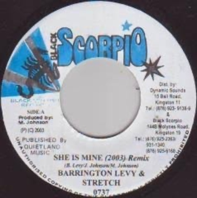 She Is Mine 2003 Remix / Barrington Levy & Strech 7inch