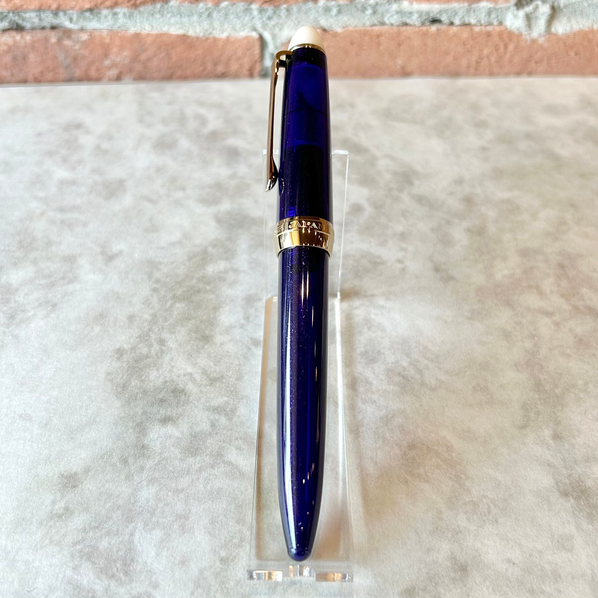 【値下げ】#SAILOR 1019#万年筆 #14kブルー、紺K. Oda刻印付 SAILOR 「 SHIKIORI -四季織- 月夜の水面 万年筆（夜長）」／字幅F