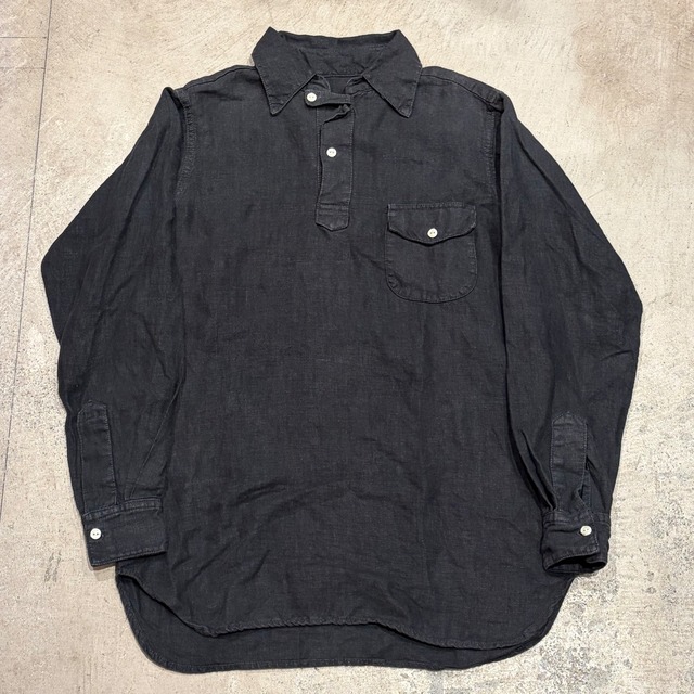 LINEN SHIRT BLACK USA