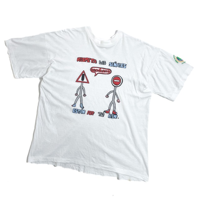 90s フランスビンテージ BEACH CLUB 交通安全Tシャツ ユーロ | Bintan 