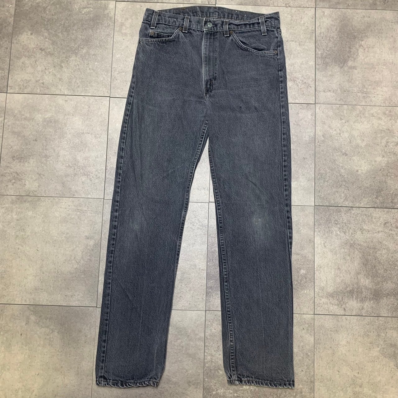 90s Levi's 505 usa製 ブラック33×30 後染め サルファ 90s USA製 Levis