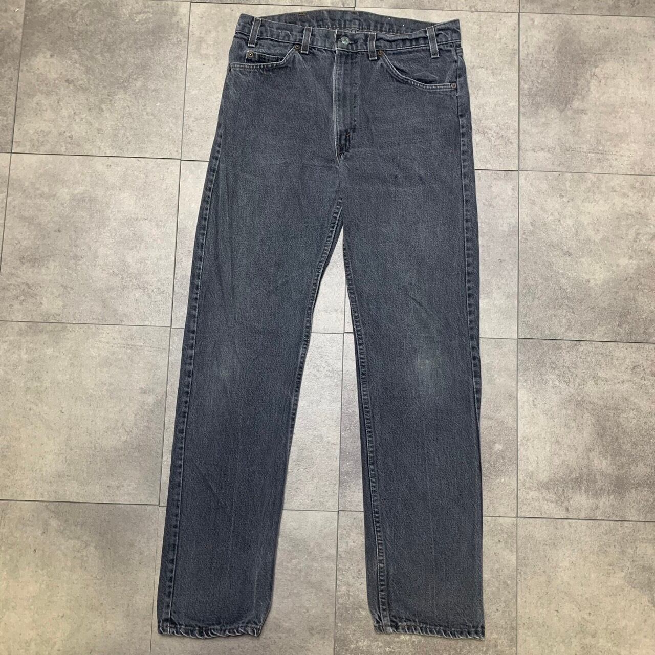 USA製 90s Levi's 505 ビンテージ デニム 33×34 刻印532 90年代 リーバイス ブラック 後染め 先染め サルファー