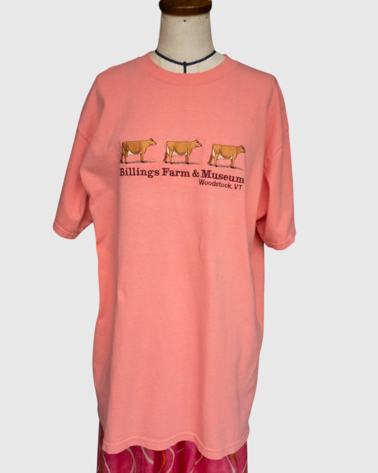 【古着】"Billings Farm & Museum" ジャージー牛3頭　刺繍 Tシャツ - 4