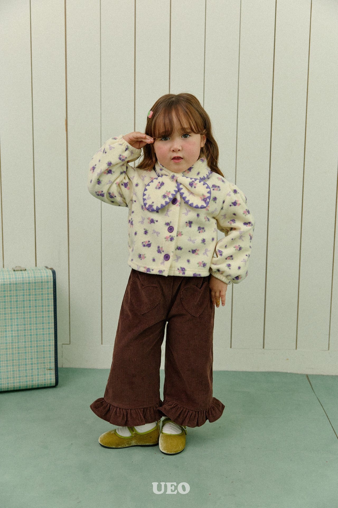 UEO［取寄］cream berry fleece jumper 26winter