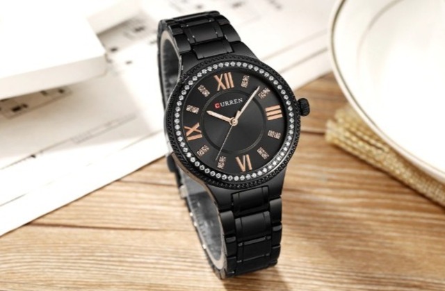 CURREN LT-C9004(black) レディース腕時計