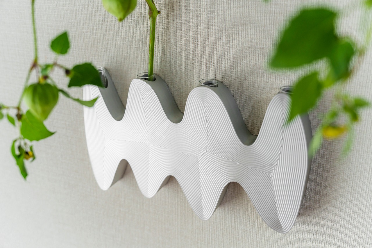 【表面 波模様】4つの波 β ～空に咲く花～
