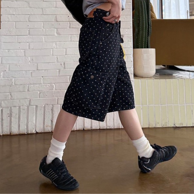 dot cargo cropped denim　ドットカーゴクロップドデニム　J1936