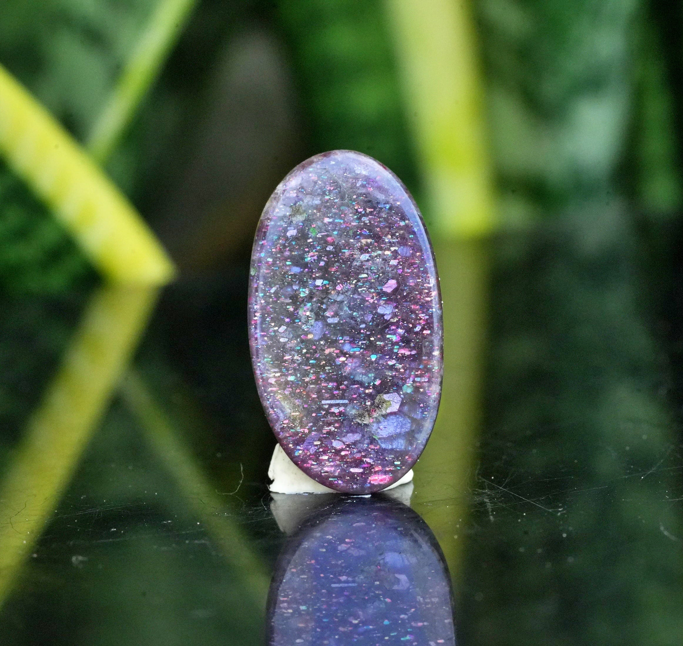 彩豊か☆アイオライトサンストーン s1569 | Funky garuda Stone