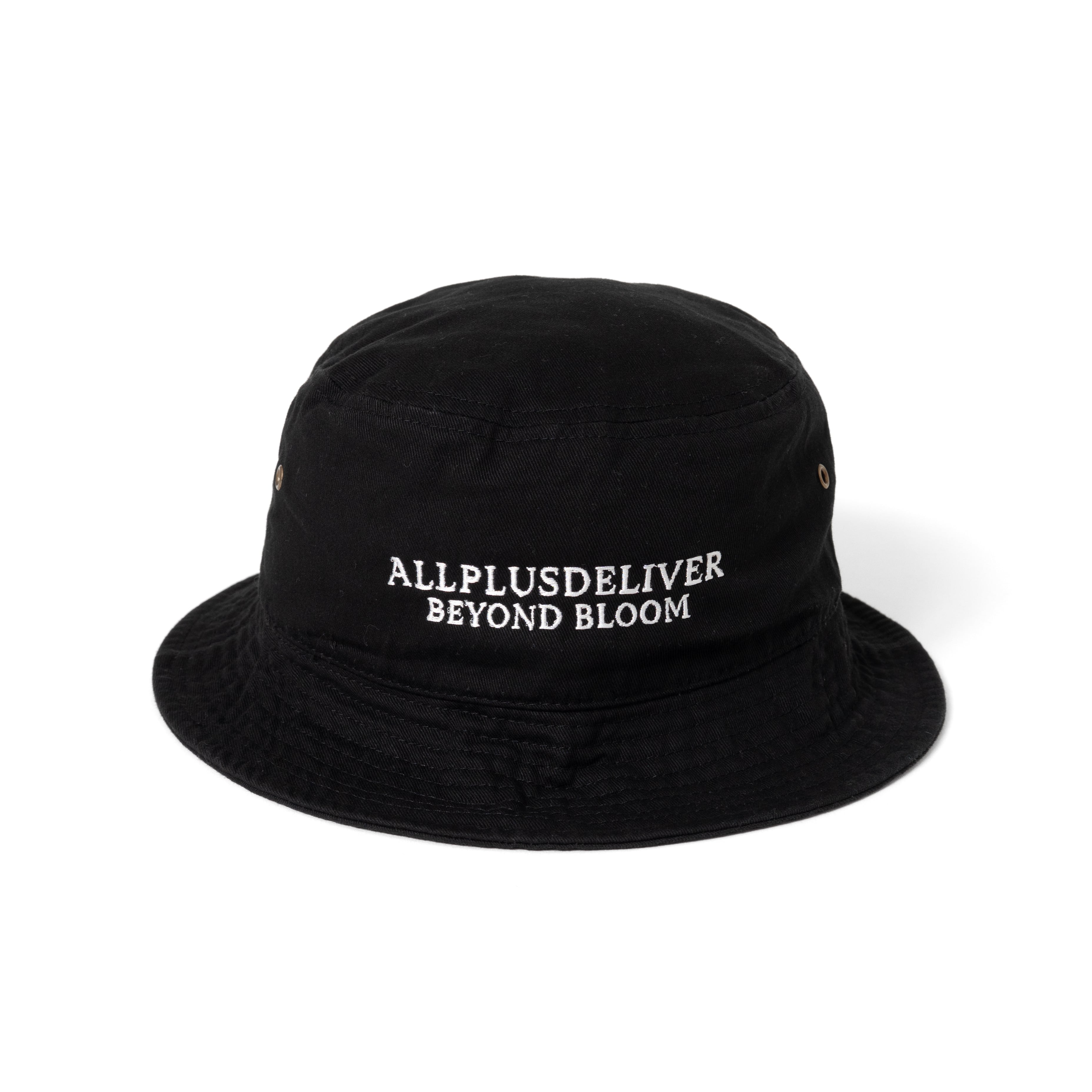 ALPSDR BLOOM LOGO BUCKET HAT / BLACK