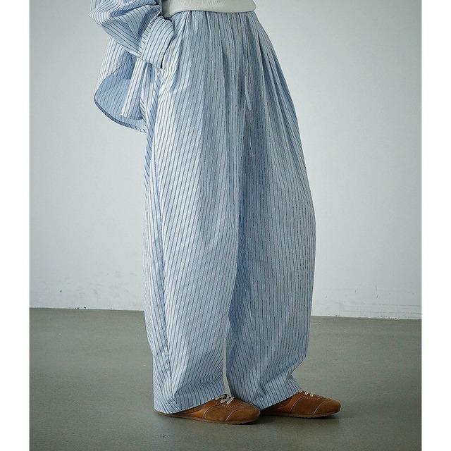 Stripe Barrel Leg パンツ [26010455]