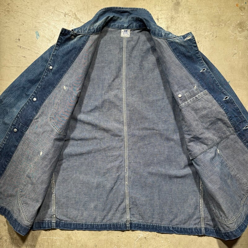 40s lee 91-j ハウスタグ ロングL ヴィンテージ 　カバーオール 16a235123443ae34f64020c698561d