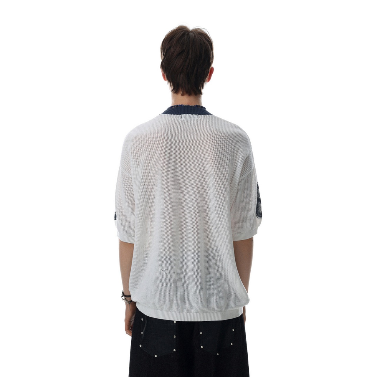 ストリート SAVIORメッシュTシャツ T2076