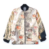 【BJK-M0026】Msize再構築リバーシブル着物ボンバー KIMONO REVERSIBLE BOMBER JACKET