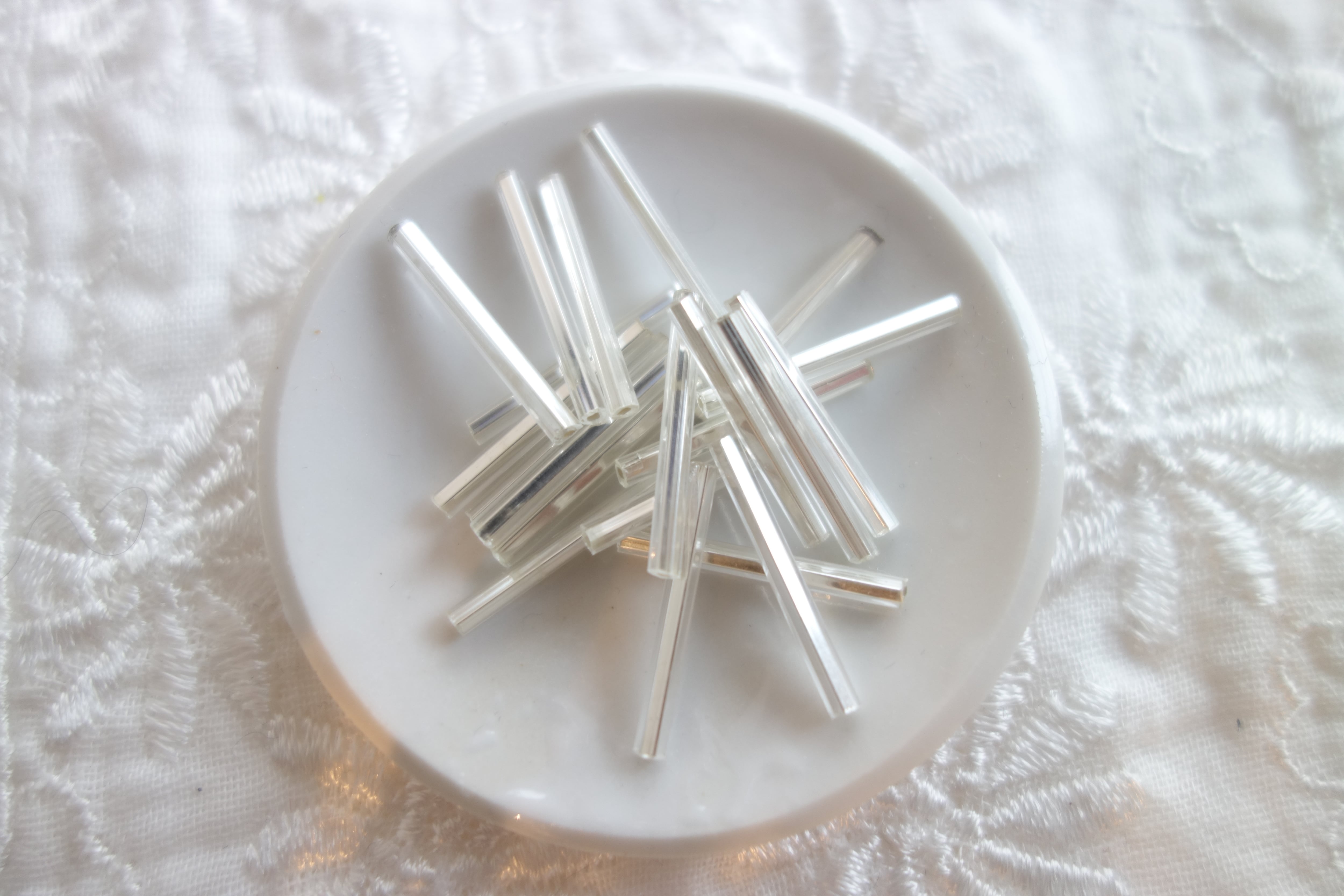 10本セット 竹ビーズ ムラーノガラス シルバー 1950年代 | チェコ