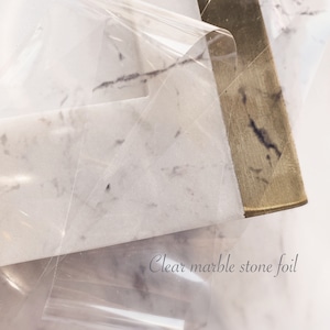 [ BASE限定販売 ] Clear marble stone foil