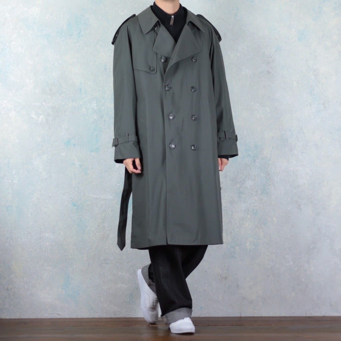 London Fog グレーオリーブ ライナー付き トレンチコート Ff 3027 Cv