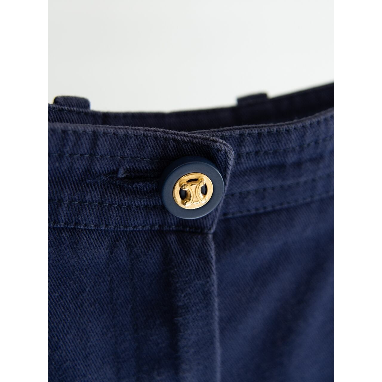 【CELINE】80-90's Made in France 100% Cotton Tapered Pants（セリーヌ フランス製 コットンテーパードパンツ）