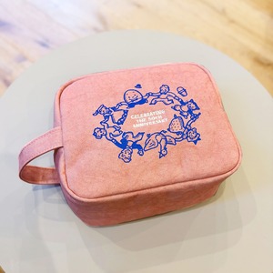 OSAMU GOODS box pouch_anniversary  pink